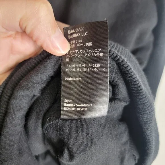 BAUBAX Women's Hooded Travel Hoodie Pockets Comfy Full Zip Size Large Jet Setter - Picture 5 of 8